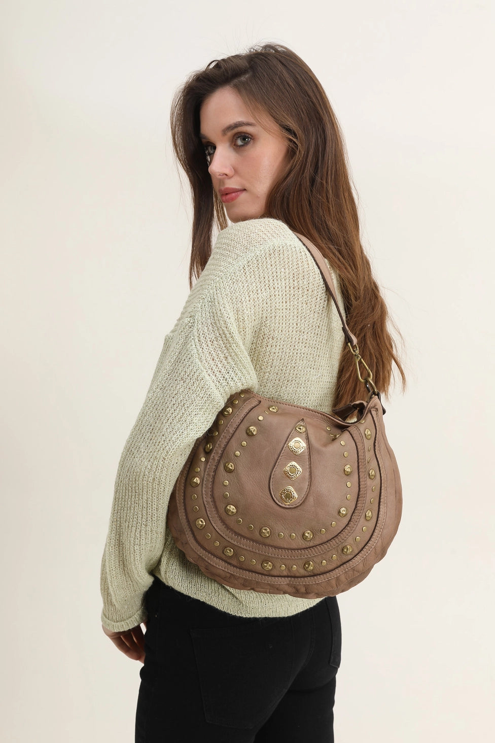 Cherry Paris Matilda Bag Taupe - Precious Sparkle