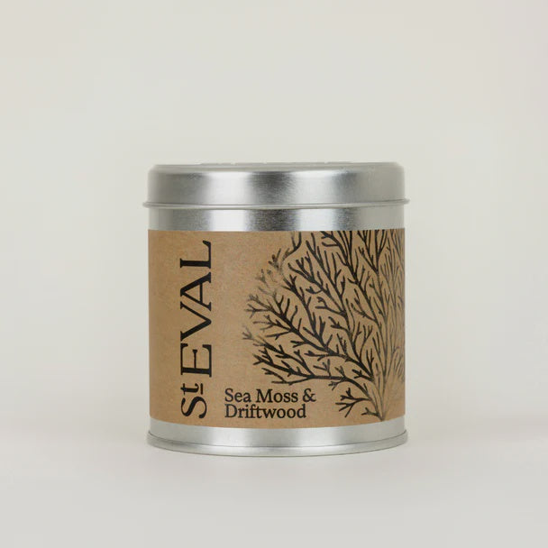 St Eval Sea Moss & Driftwood Candle Tin - Precious Sparkle