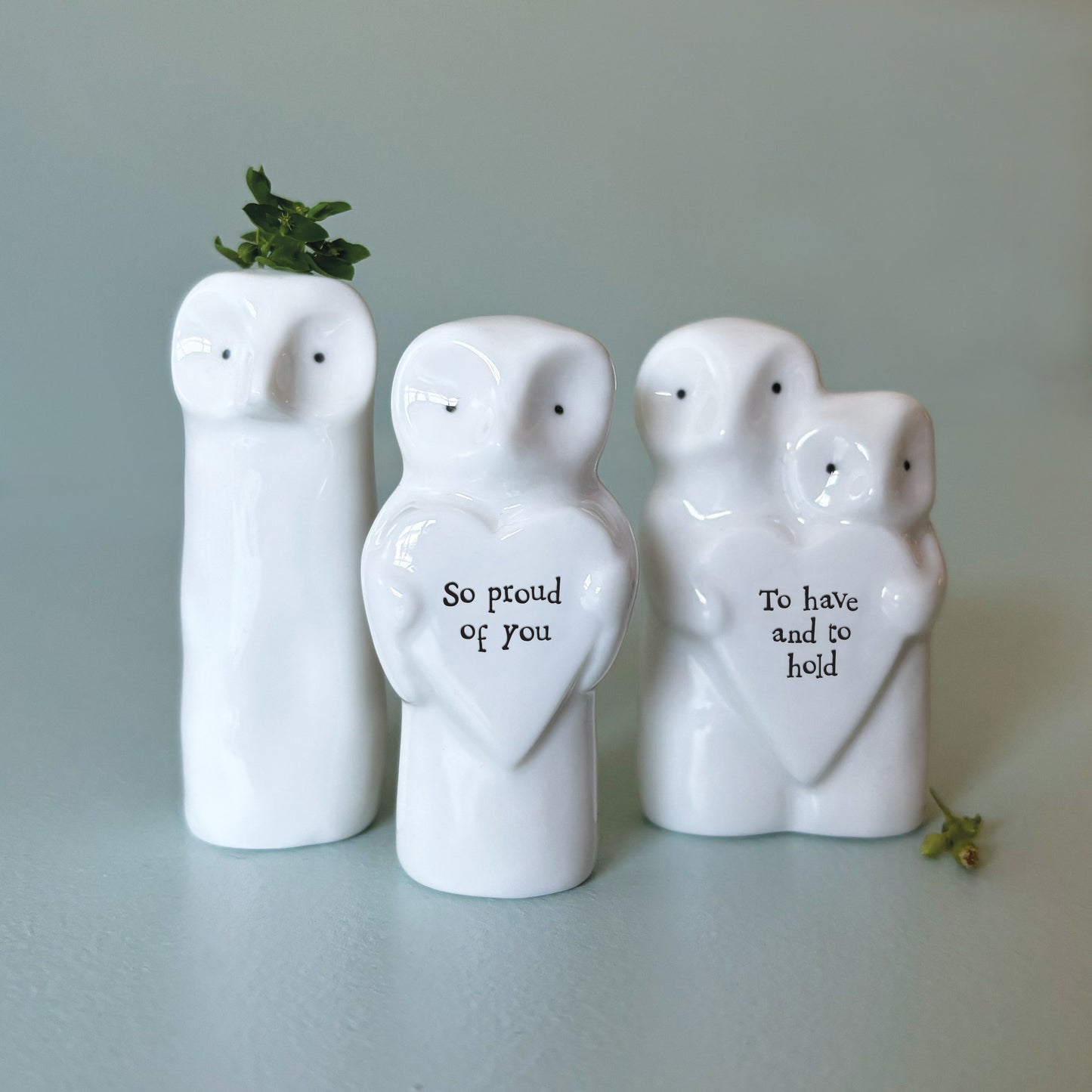 East of India Animal Couple Owls - Precious Sparkle