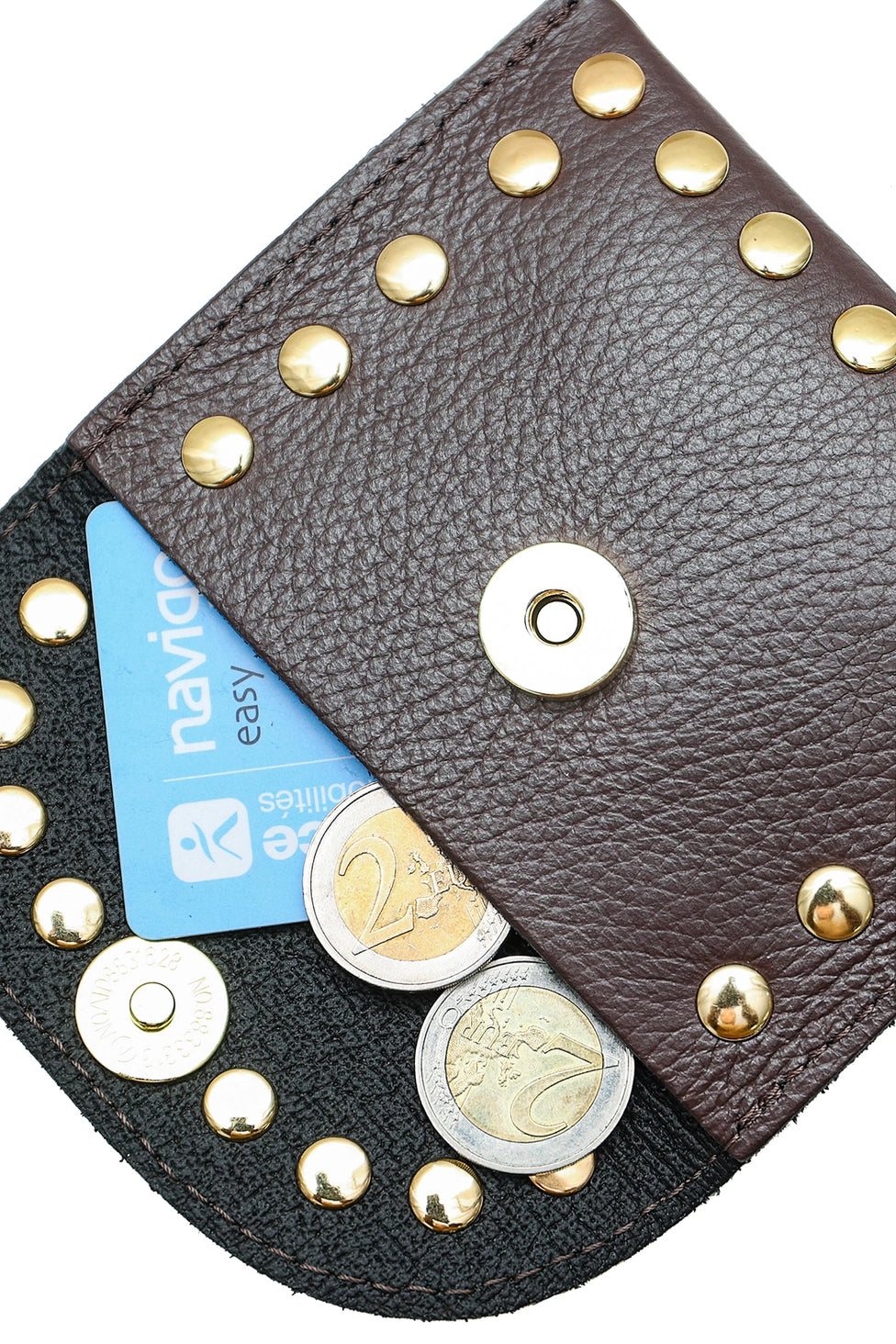 Cherry Paris Leina Leather Purse Chocolate - Precious Sparkle
