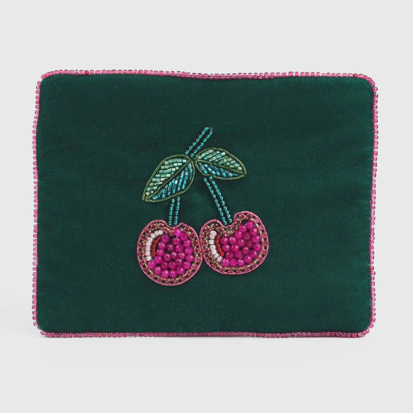 My Doris Cherry Green Small Pouch
