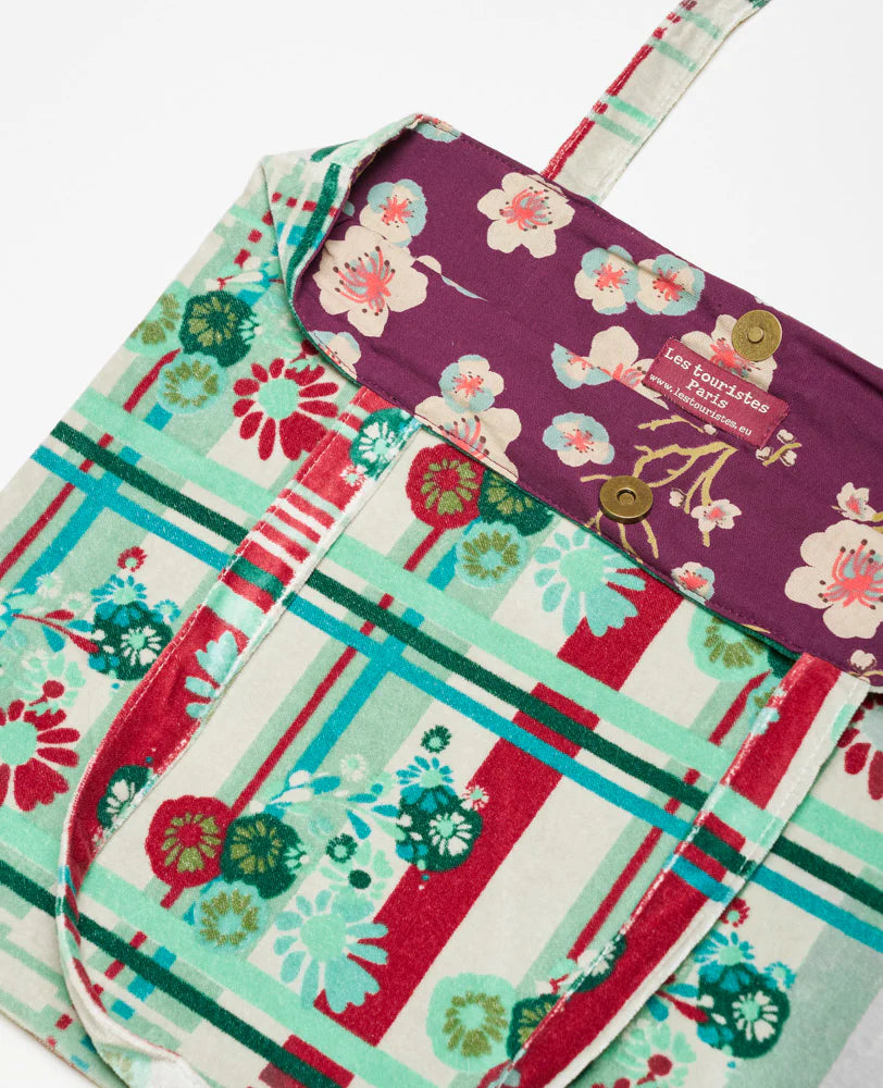 Les Touristes Tote Bag Velvet Dundee Sauge - Precious Sparkle