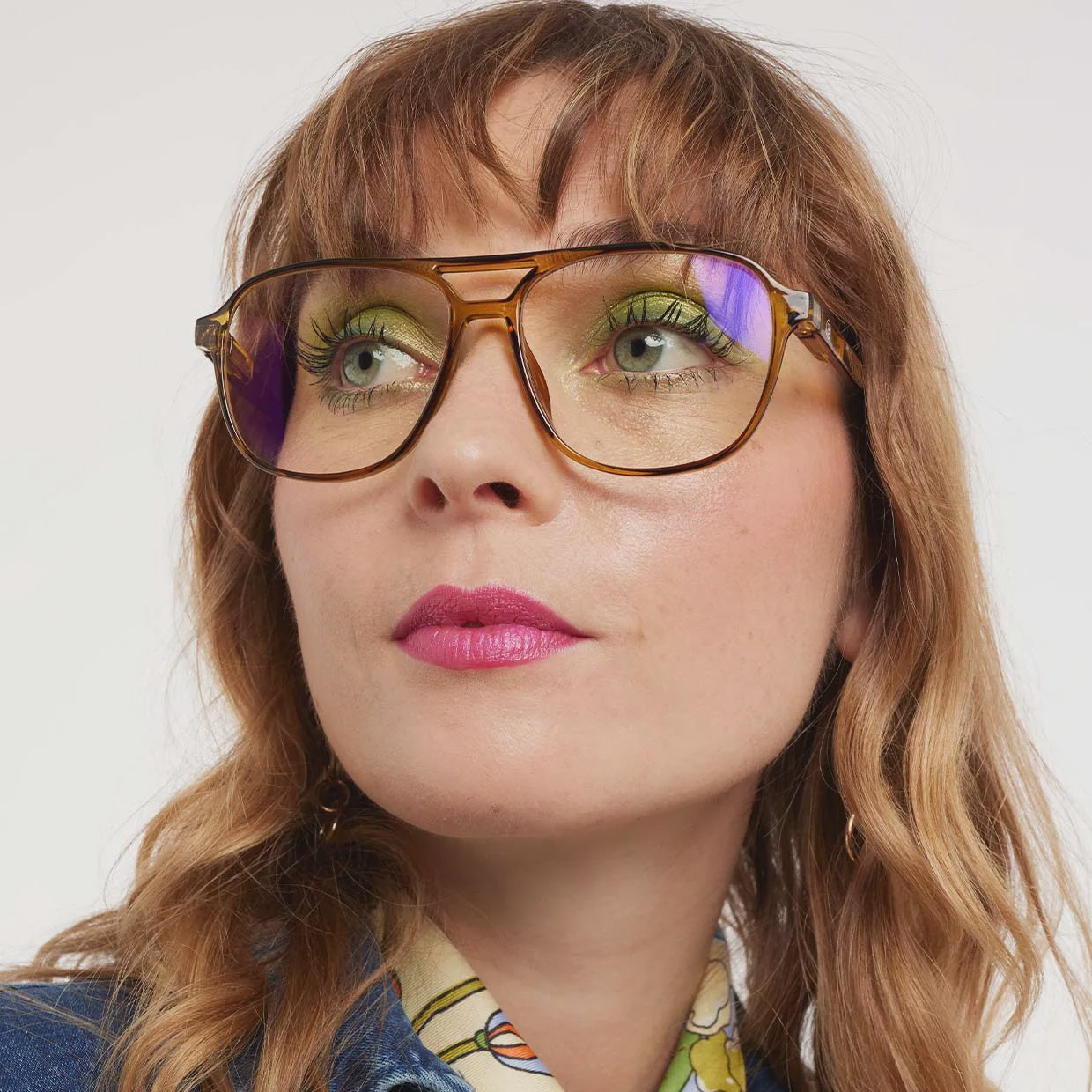 Barner Accessories 1.0 Barner Reading Glasses Brad Glossy Ecru Olive