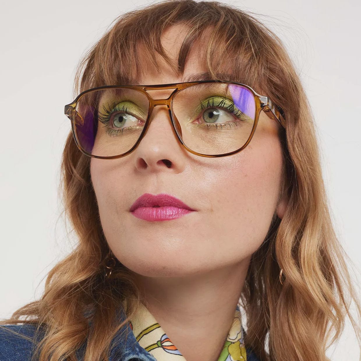 Barner Accessories Barner Reading Glasses Brad Glossy Ecru Olive