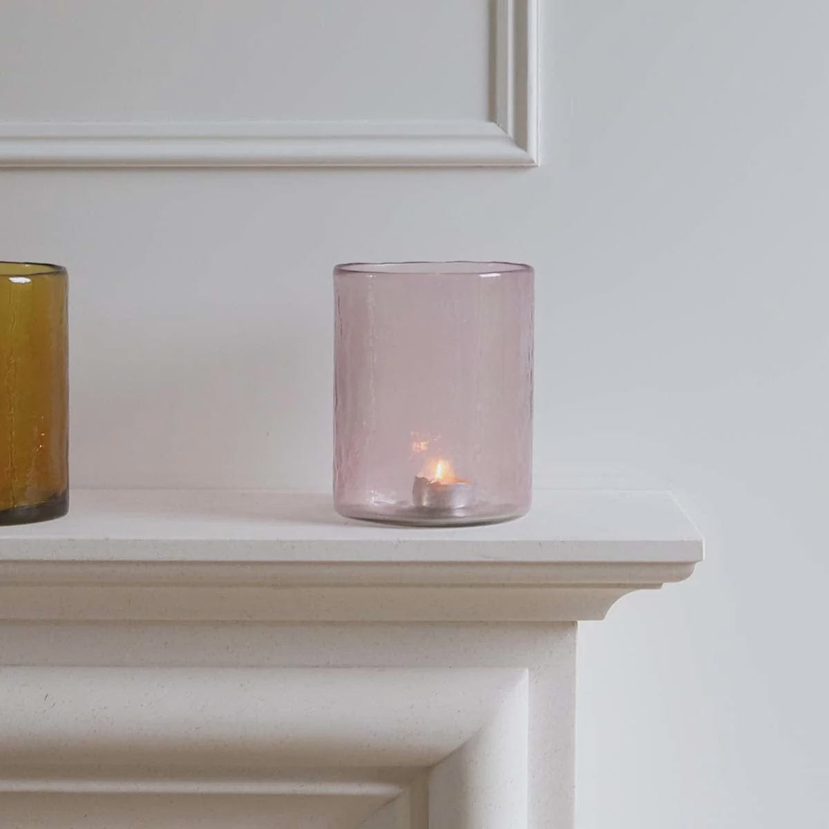 Biggie Best Homewares Biggie Best Medium Pink Hurricane Lamp