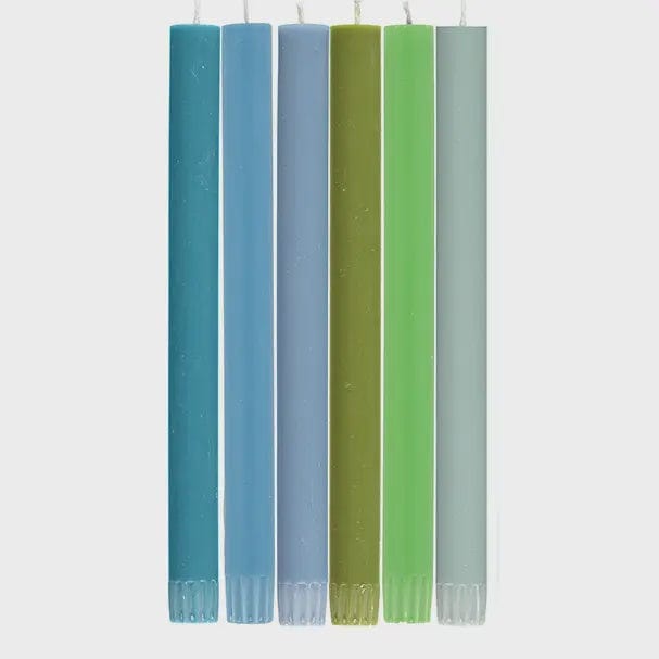 British Colour Standard Homewares British Colour Standard Cool Rainbow Dinner Candles Set of 6