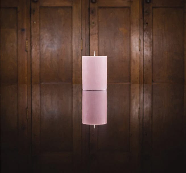 British Colour Standard Homewares British Colour Standard Old Rose Eco Pillar Candle