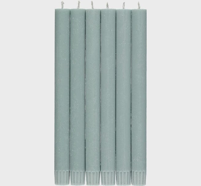British Colour Standard Homewares British Colour Standard Opaline Green Dinner Candles Set of 6