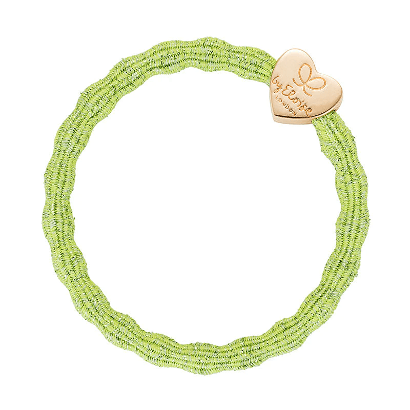 By Eloise Accessories By Eloise Bangle Band Gold Heart Metallic Apple Green