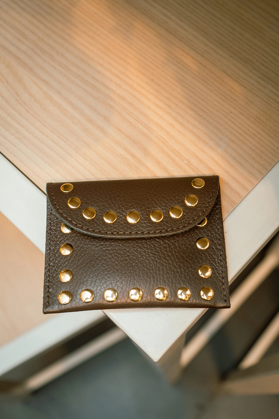 Cherry Paris Leina Leather Purse Chocolate - Precious Sparkle