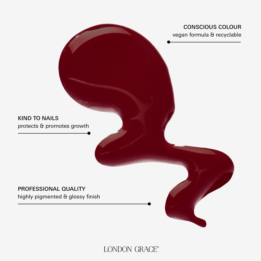 London Grace Scarlett Vegan Nail Varnish - Precious Sparkle
