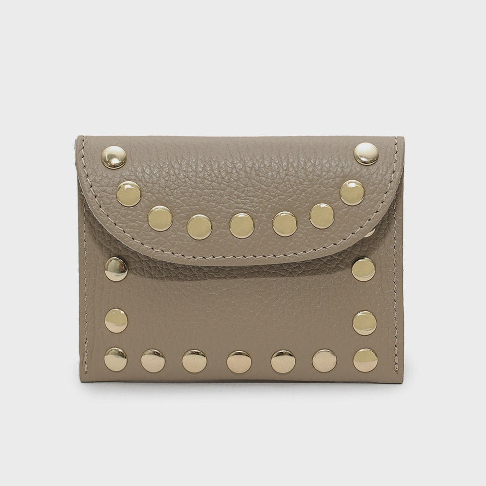 Cherry Paris Leina Leather Purse Taupe - Precious Sparkle