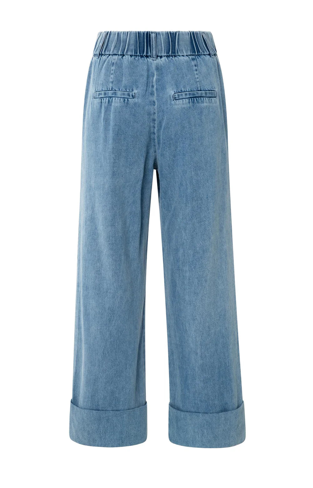 YAYA Denim Trousers with Turn-Ups - Precious Sparkle