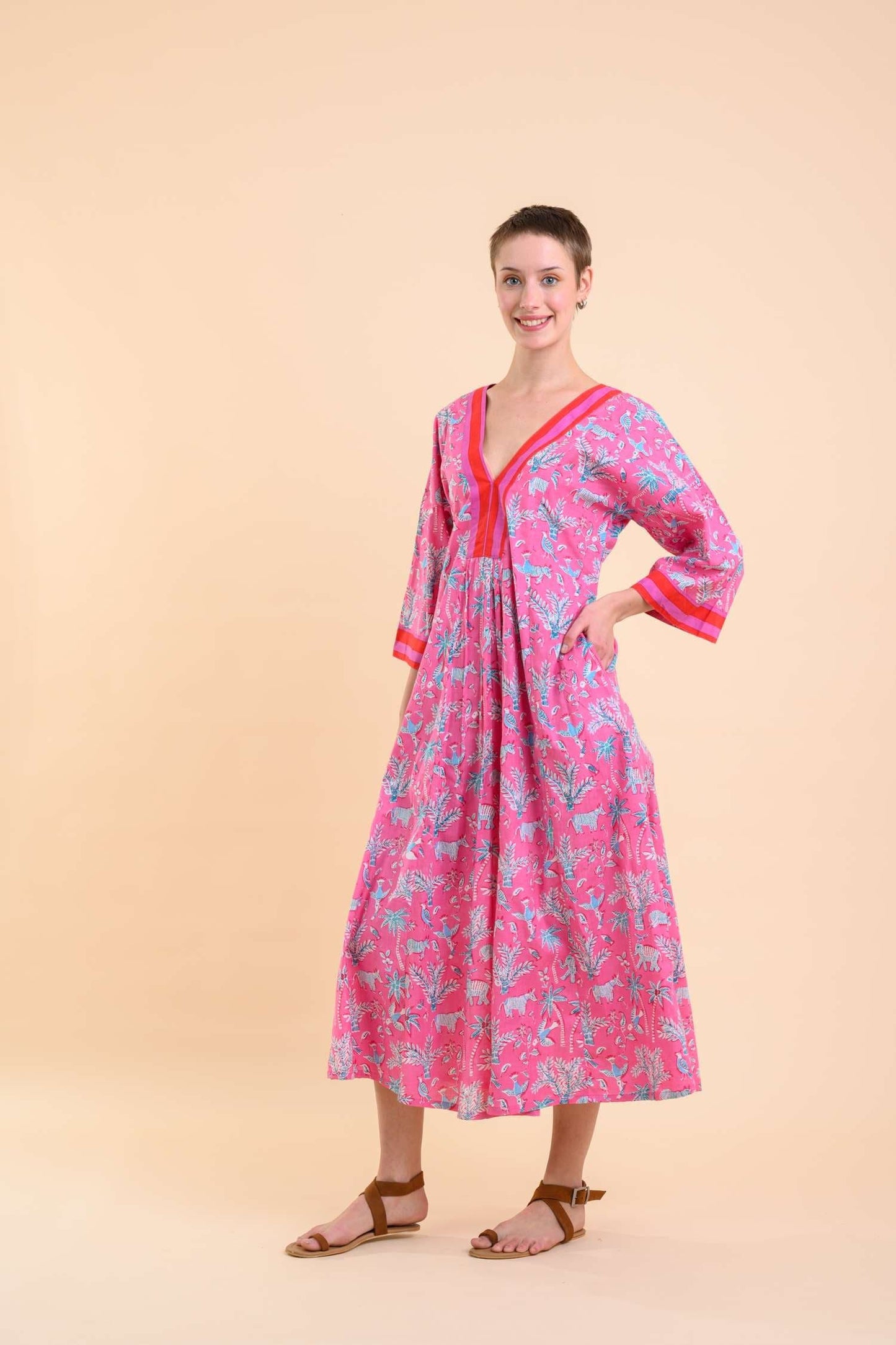 Dream Fashion Handprint Dream Apparel Pluto Dress Sanctuary Pink