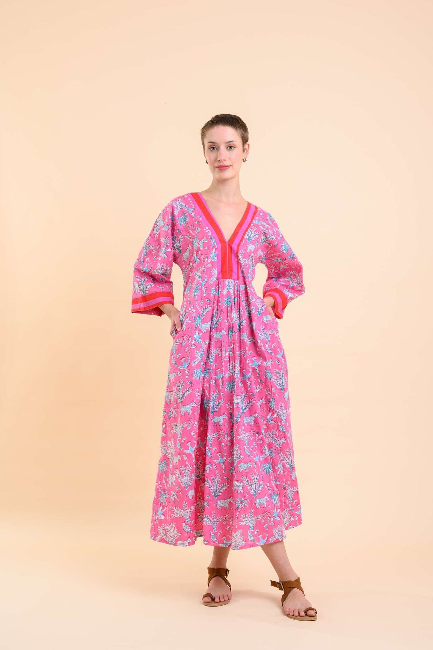 Dream Fashion Handprint Dream Apparel Pluto Dress Sanctuary Pink