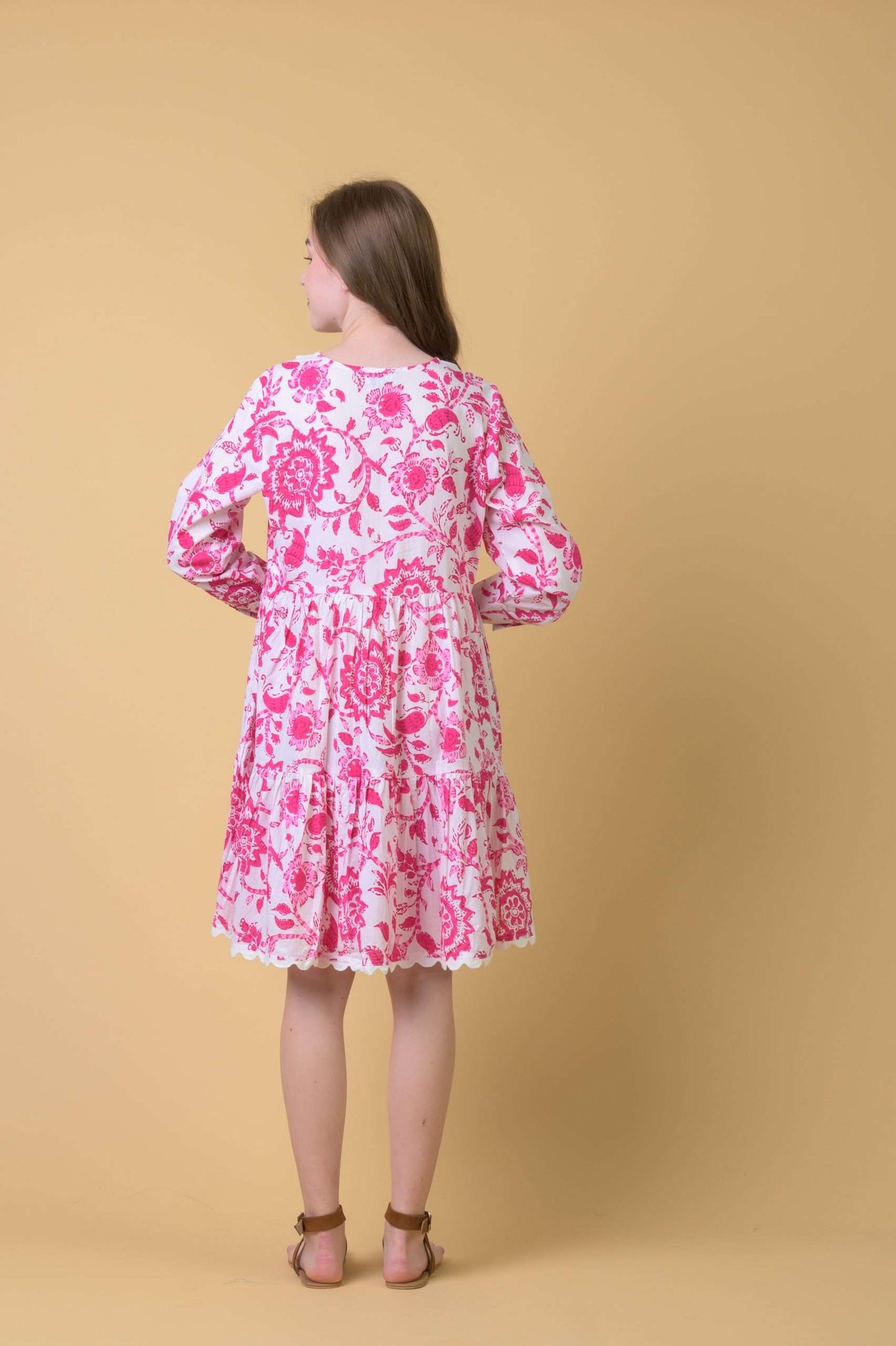 Dream Fashion Handprint Dream Apparel Weston Dress Runa Pink