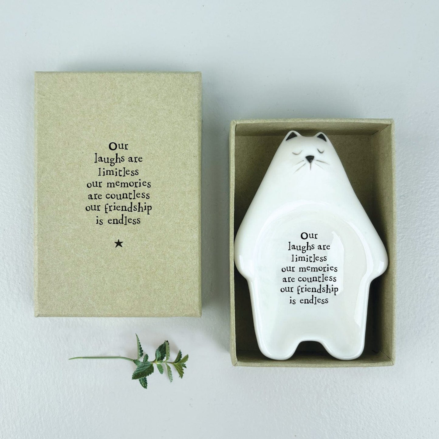 East of India Homewares East of India Flat Dish Cat