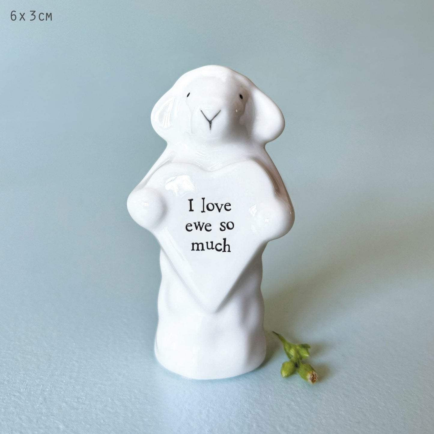 East of India Homewares East of India Porcelain Heart Animal Sheep