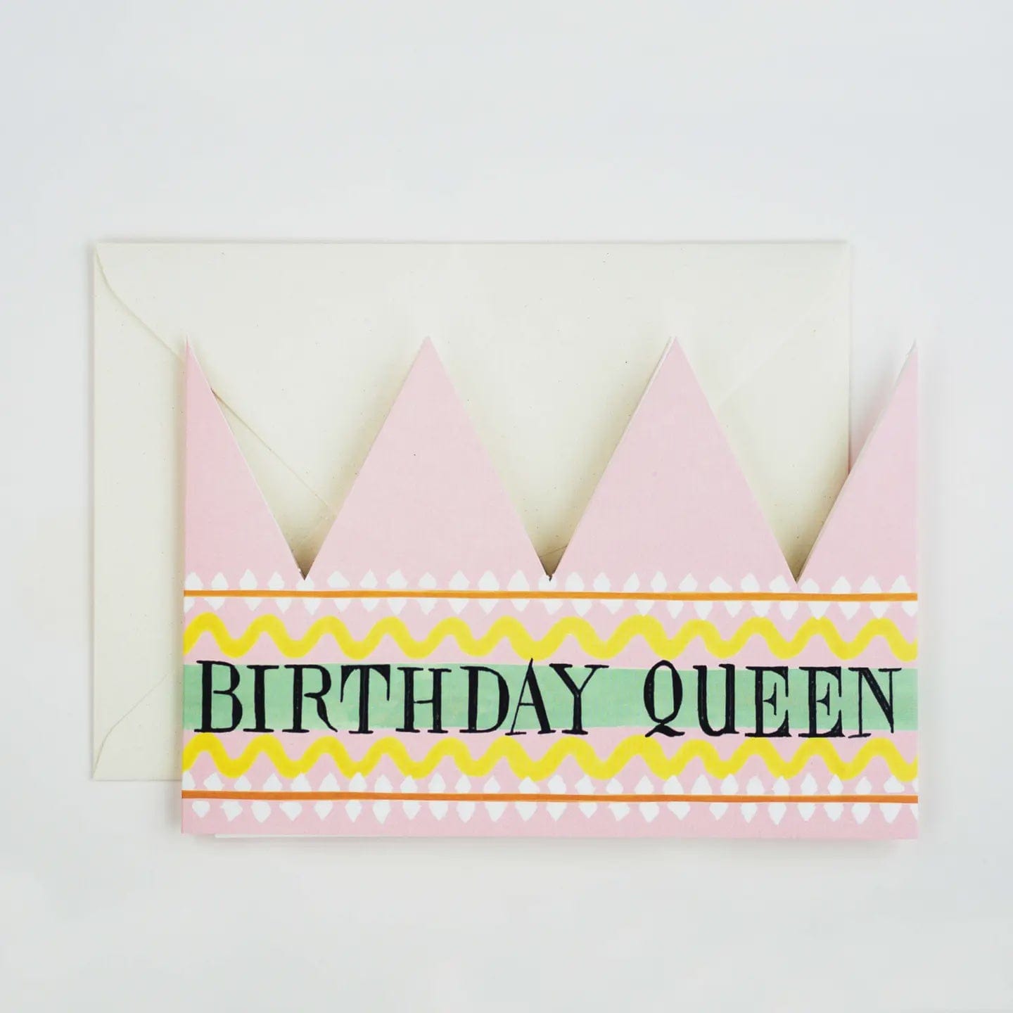 Hadley Paper Goods Cards Birthday Queen Party Hat Card