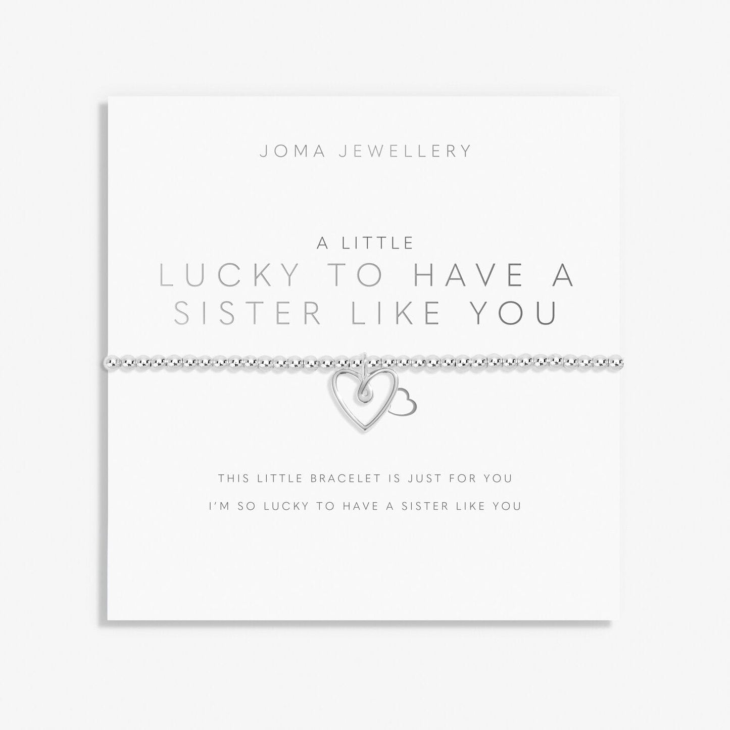 Joma Jewellery Jewellery Joma Jewellery A Little 'Lucky To Have A Sister Like You' Bracelet