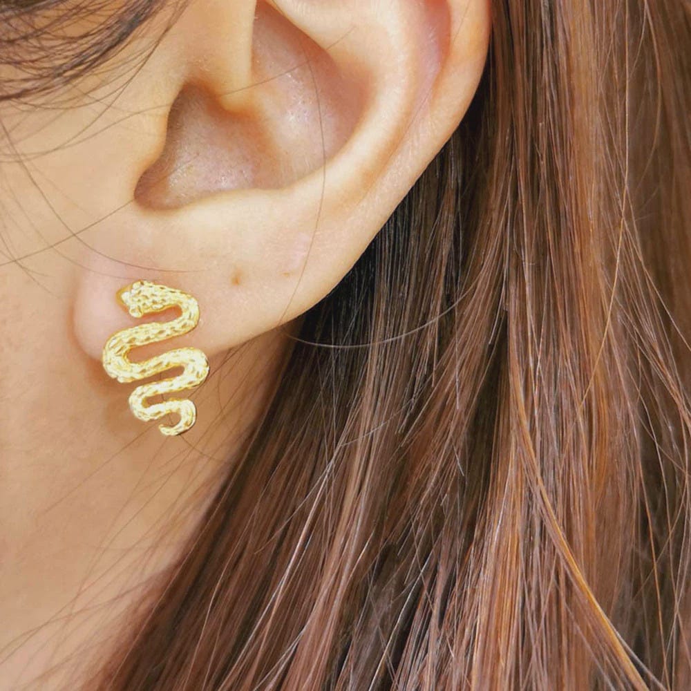Les Cleias Jewellery Les Cleias Kundalini Snake Earrings