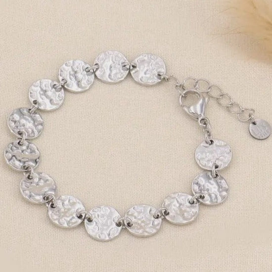 Lilas de Seine Jewellery Lilas de Seine  Hammered Discs Bracelet