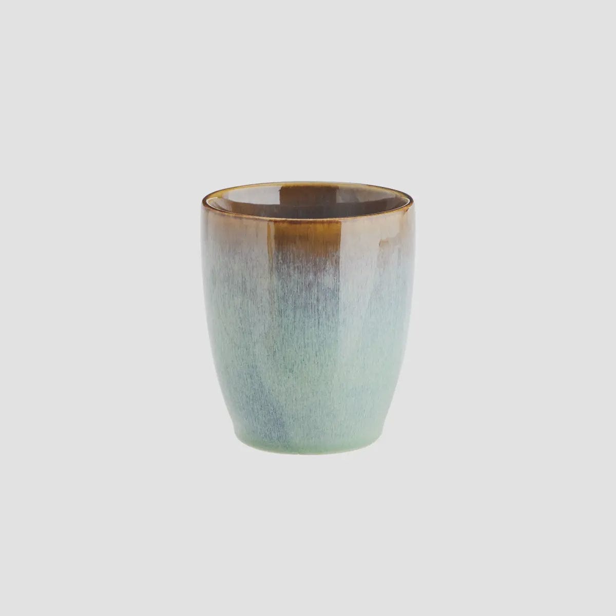 Madam Stoltz Homewares Madam Stoltz Stoneware Cup Green