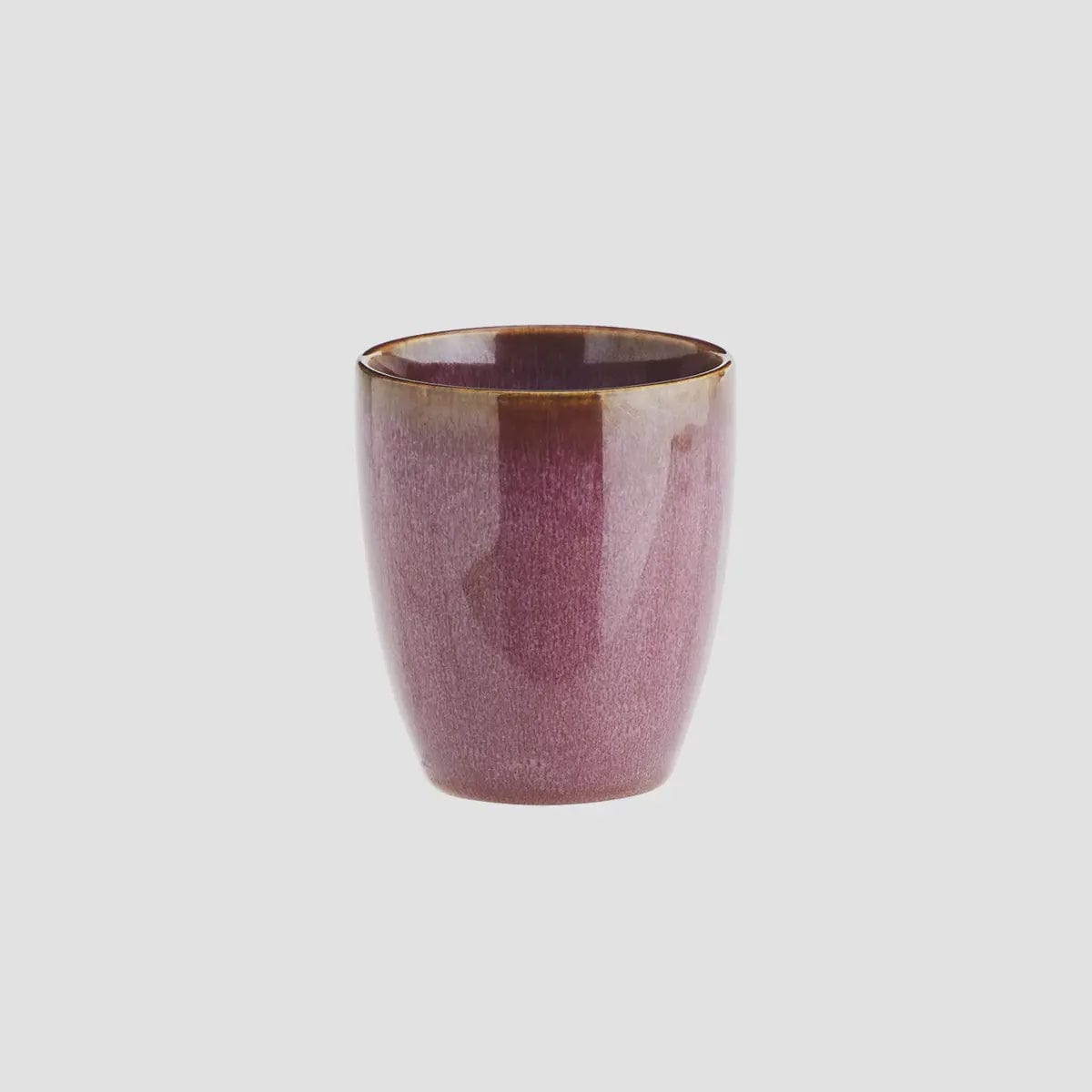 Madam Stoltz Homewares Madam Stoltz Stoneware Cup Plum