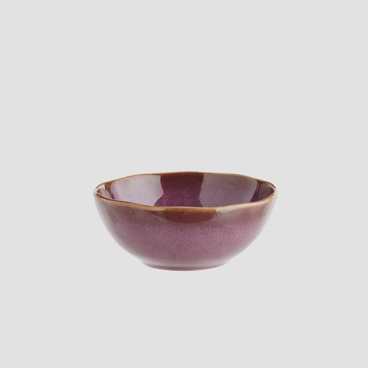Madam Stoltz Homewares Madam Stoltz Stoneware Small Bowl Plum