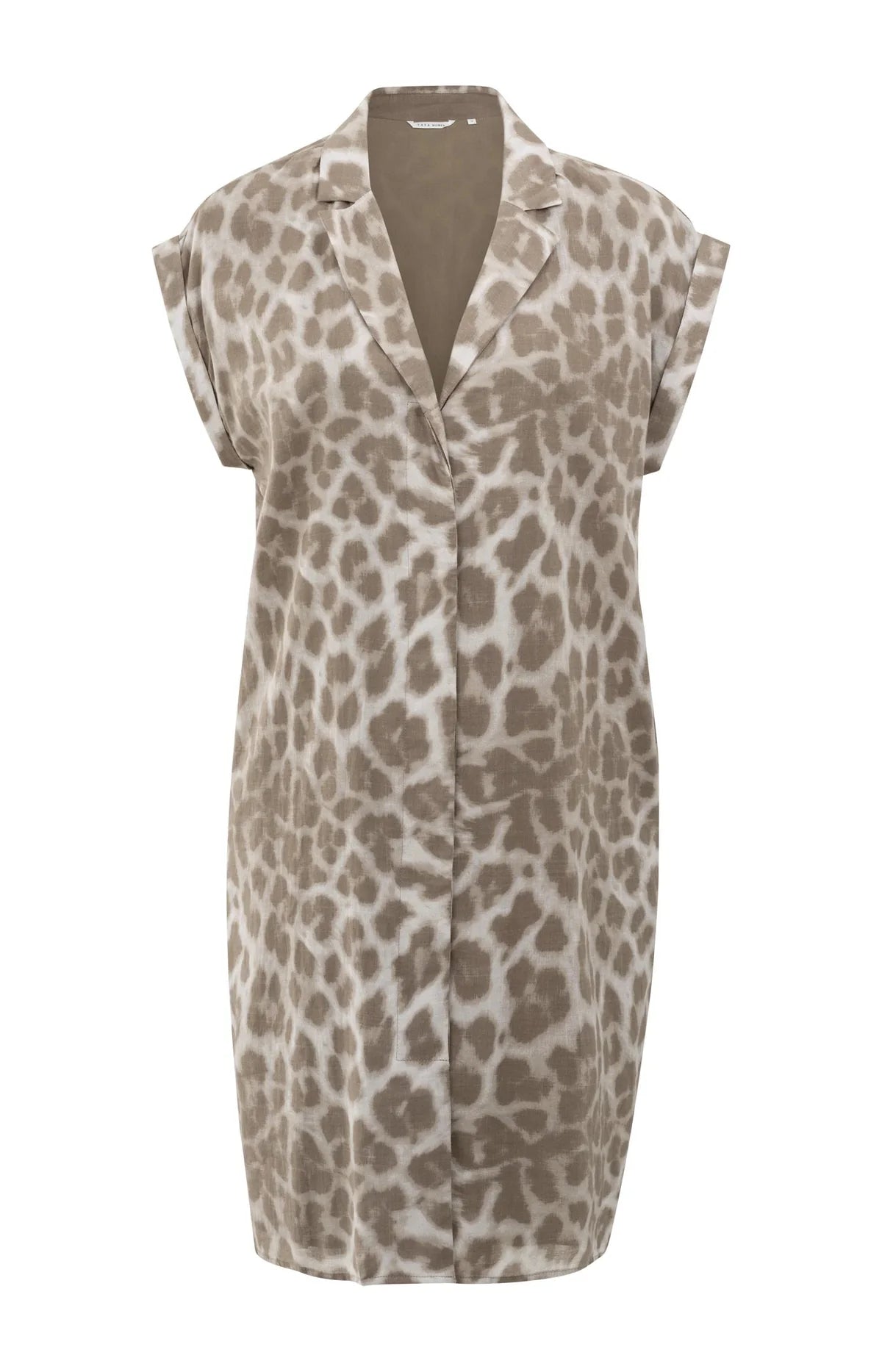 YAYA Midi Dress Leopard Print Tie Belt - Precious Sparkle