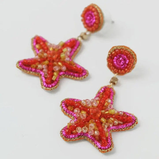 My Doris Jewellery My Doris Pink Starfish Earrings