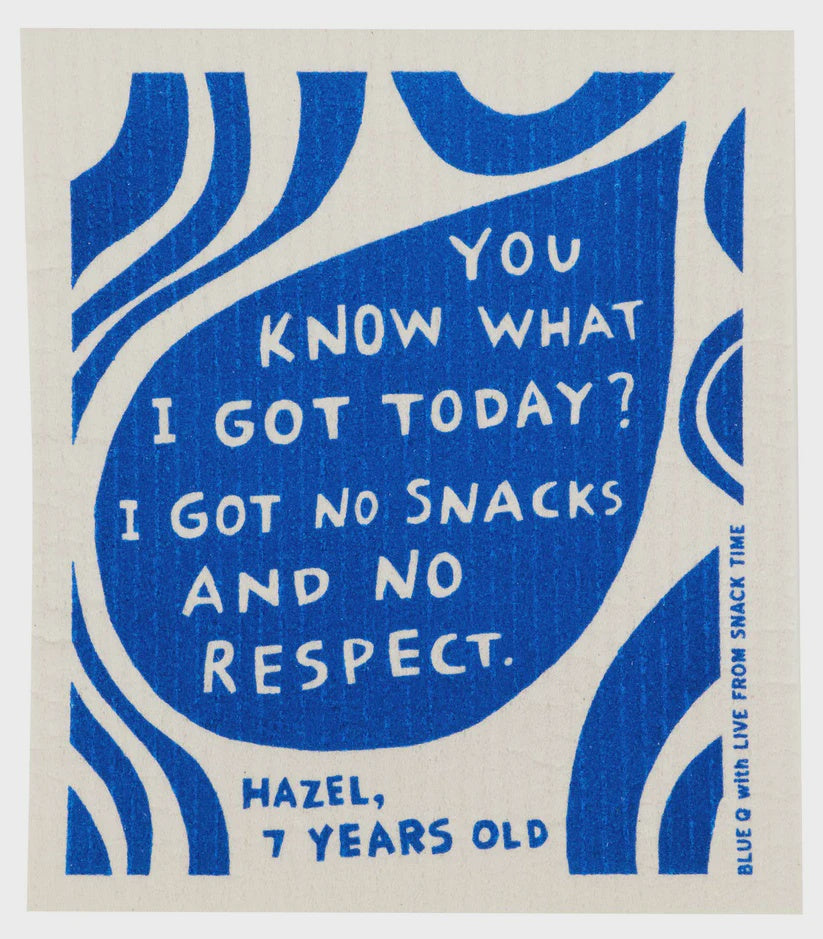 Blue Q No Snacks Swedish Dishcloth - Precious Sparkle