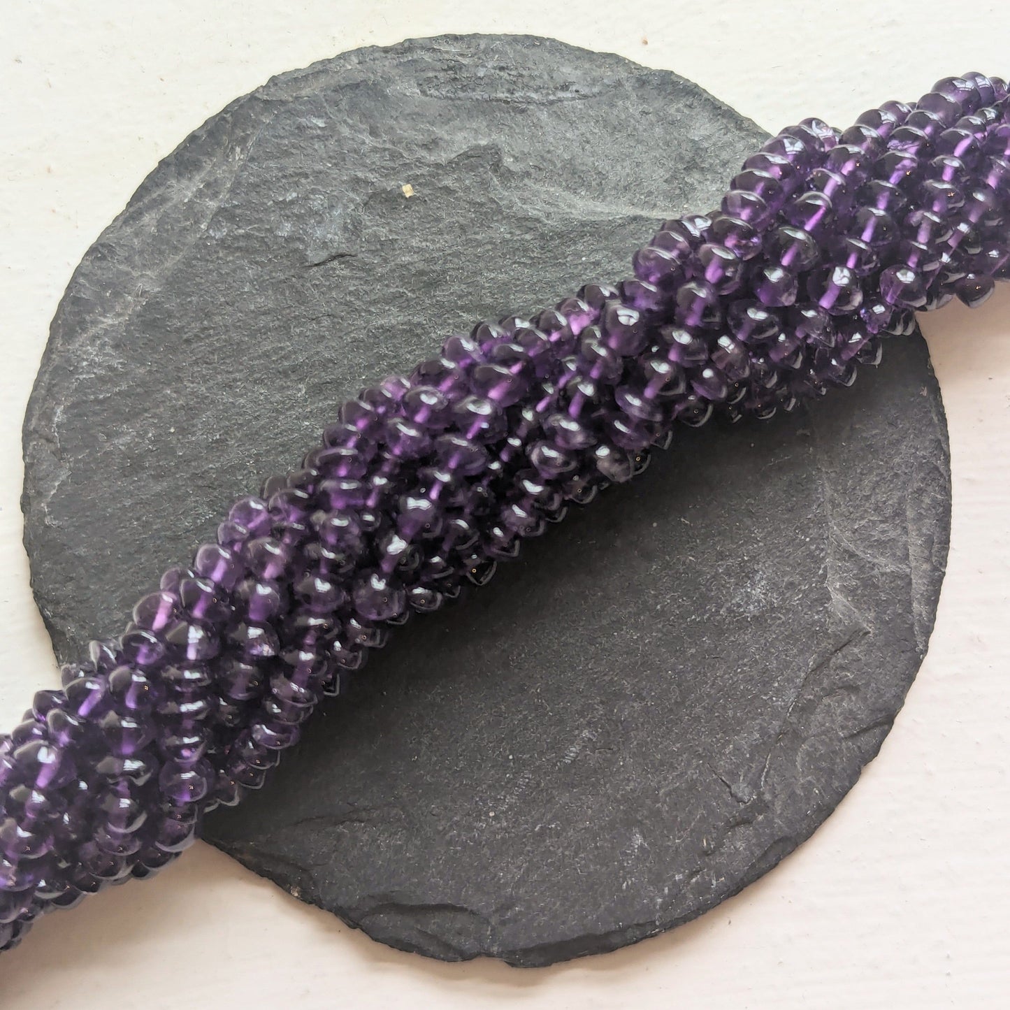 precious sparkle Semi Precious Beads African Amethyst Button Beads 15