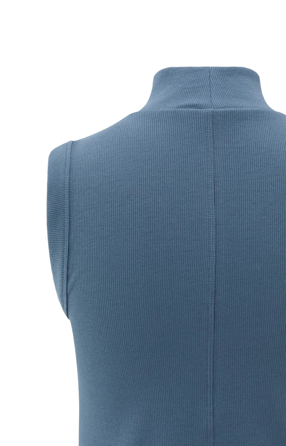 YAYA Ribbed Singlet w/ High Neck - Precious Sparkle