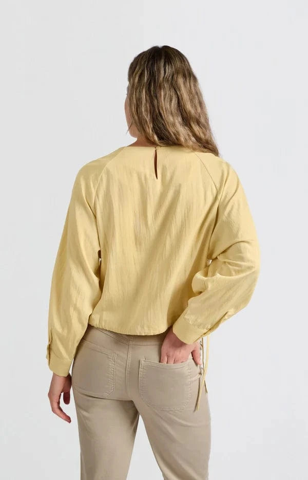 YAYA Fashion Yaya Long Sleeve Top Moonstone Yellow