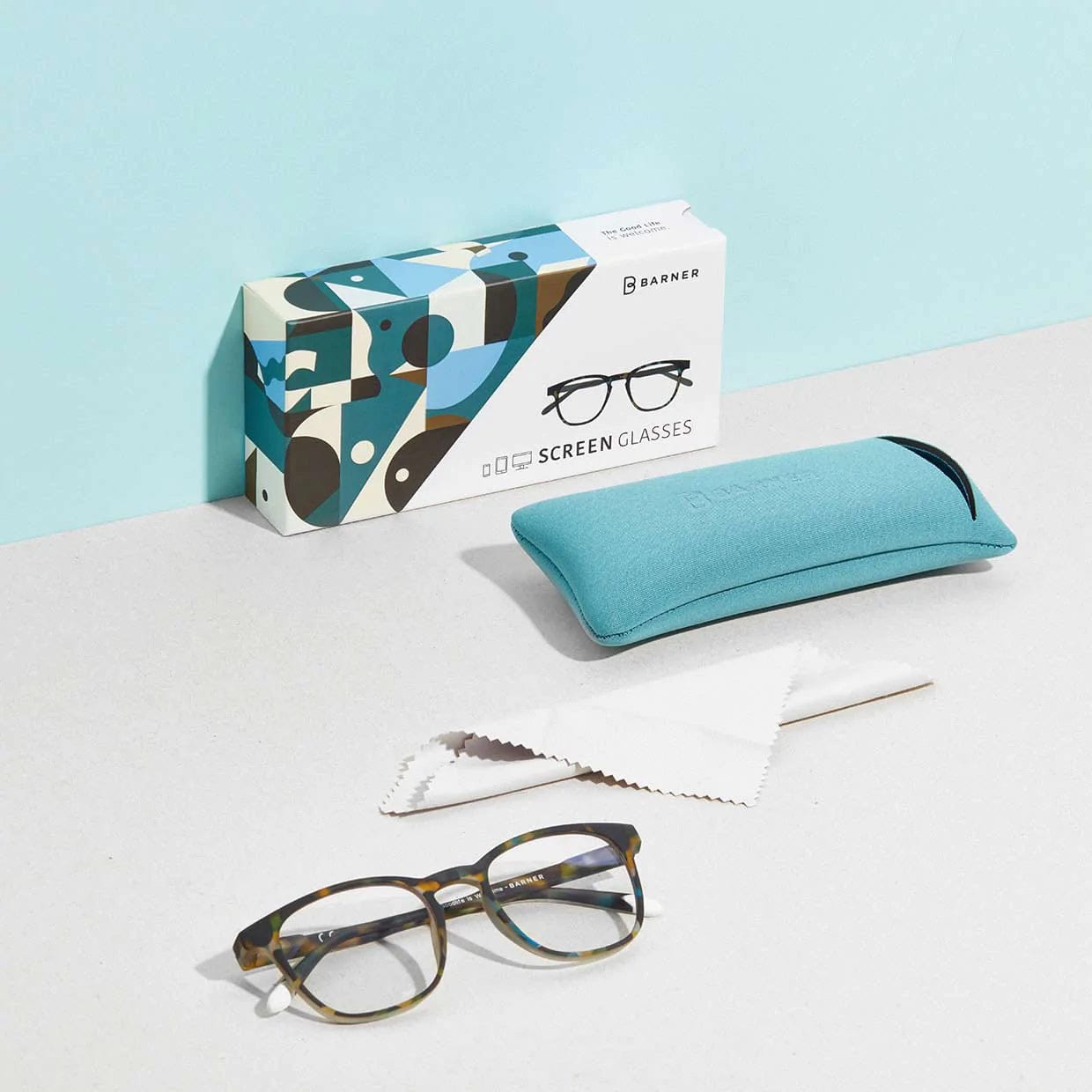 Barner Accessories Barner Reading Glasses Dalston Blue Tortoise