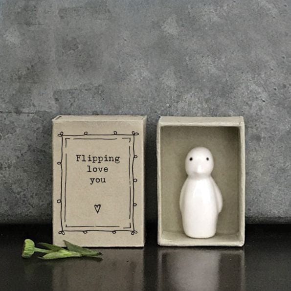 East of India East of India Porcelain Matchbox Penguin