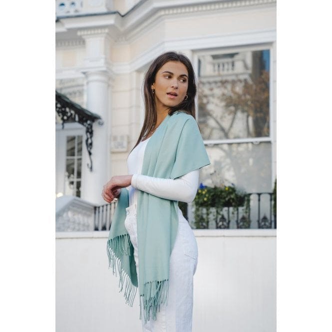 Park Lane Accessories Park Lane Luxury Celine Scarf Pashmina Aqua Mist
