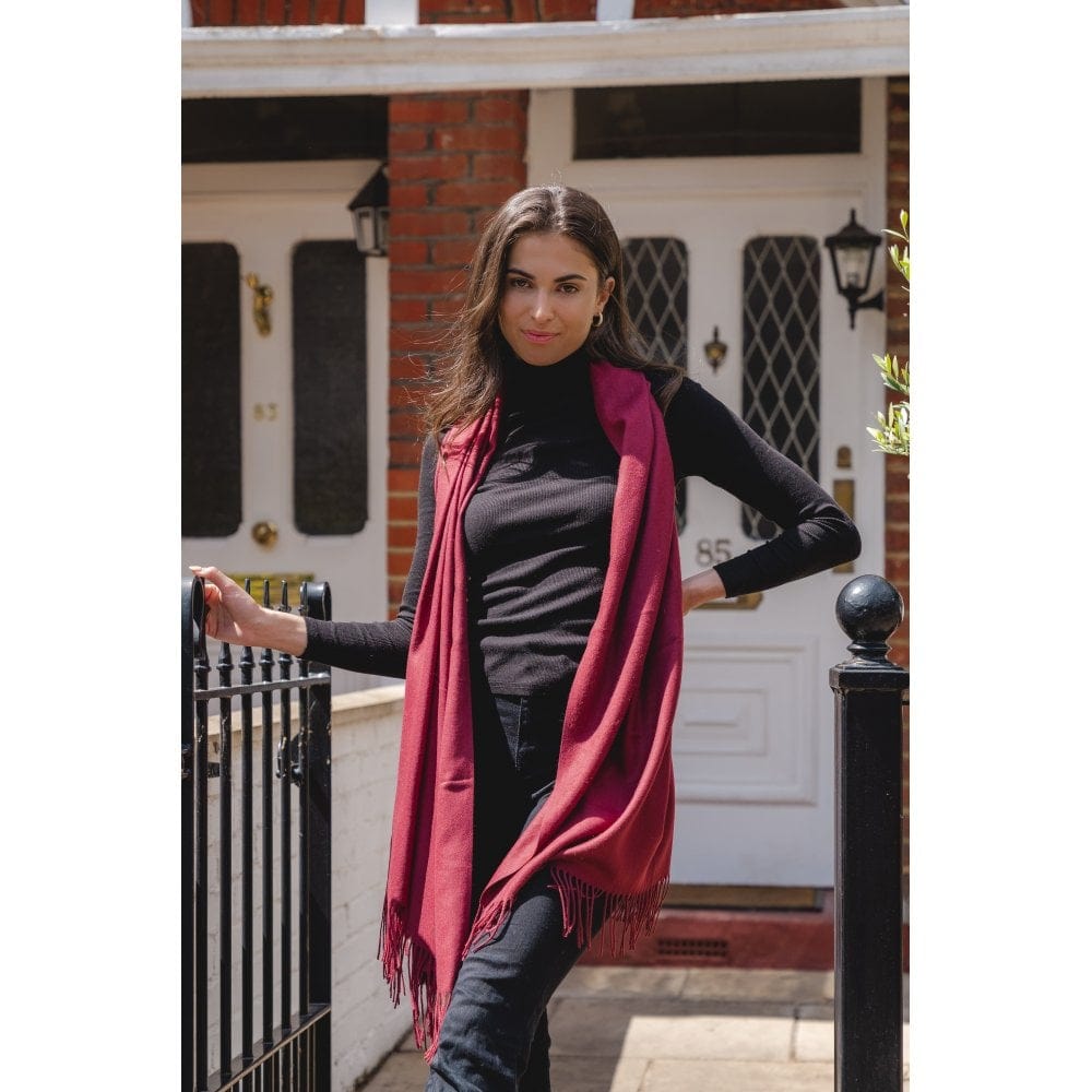 Park Lane Accessories Park Lane Luxury Scarf Pashmina Plum