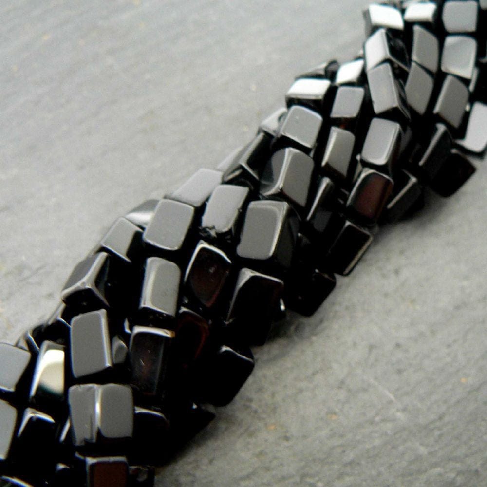 precious sparkle Black Onyx Plain Rectangle Beads 15