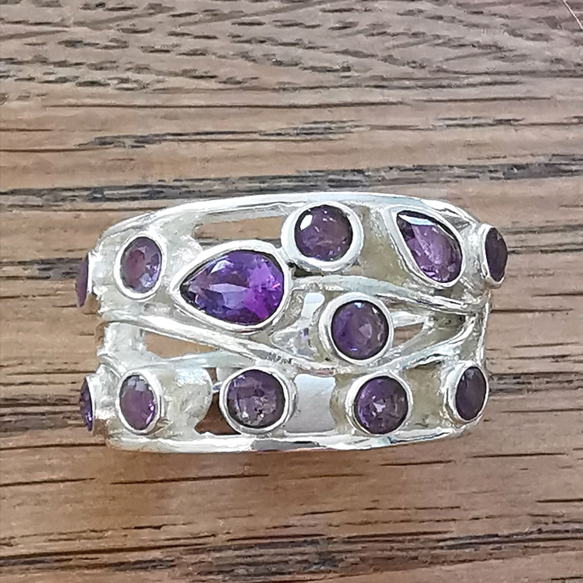 Brazilian hot sale amethyst rings