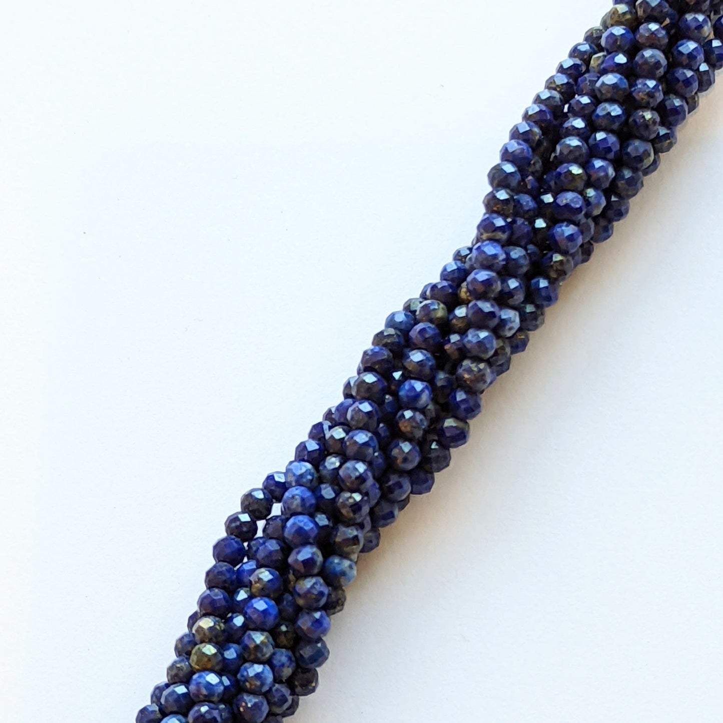 precious sparkle Lapis Lazuli 3-4mm Faceted Rondelle Beads 15