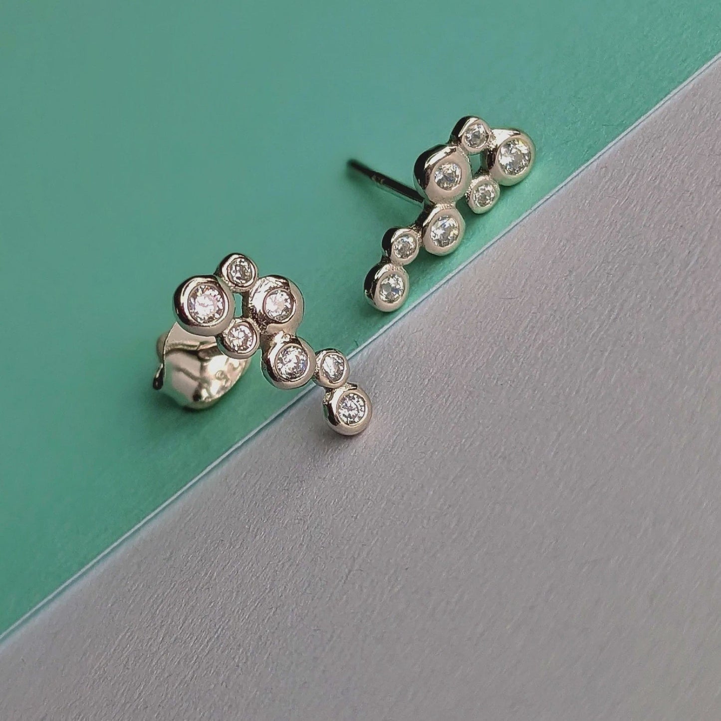 Vurchoo Jewellery Vurchoo Studs of Hope Silver Bubbles Earrings