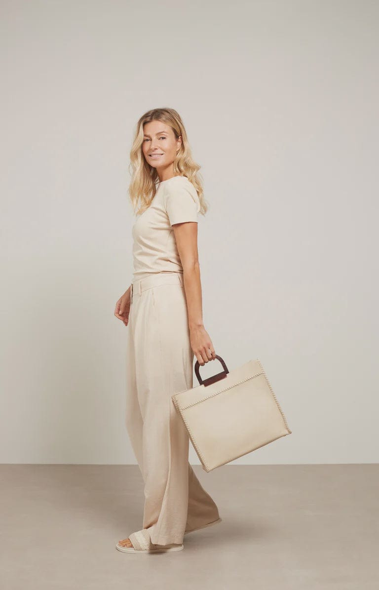 sugarhill HERRINGBONE WIDE TROUSERS-