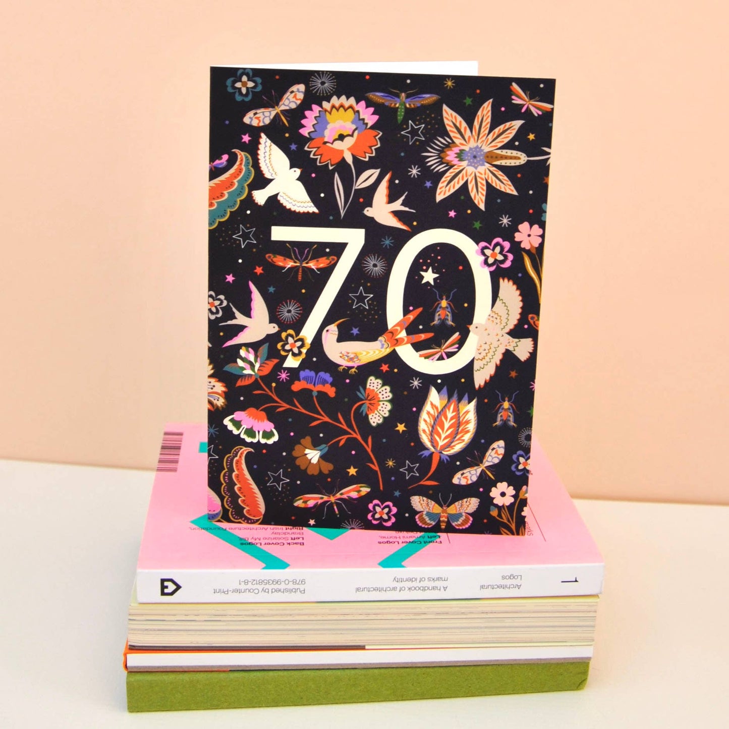 70th Botanical Milestone Birthday Card