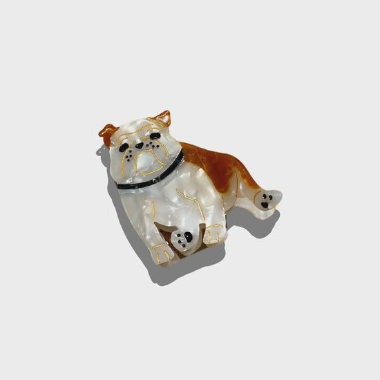 English Bulldog Dog Breed Claw Hair Clip