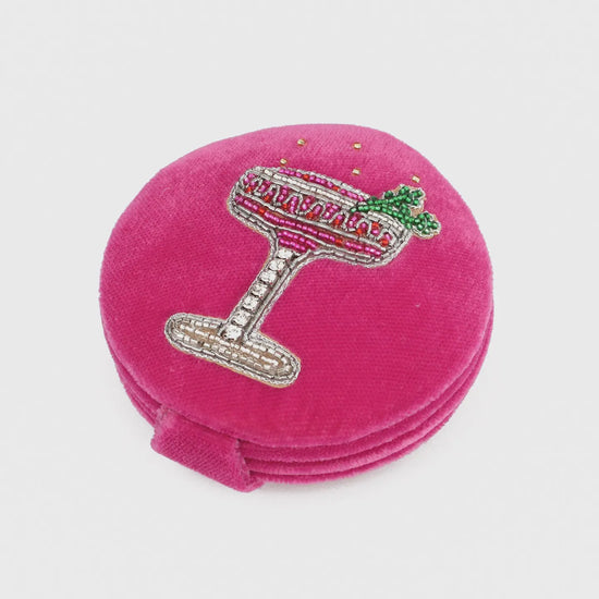 My Doris Berry Fizz Cocktail Compact Mirror