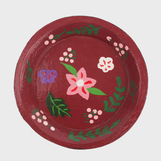 My Doris Burgundy Trinket Dish