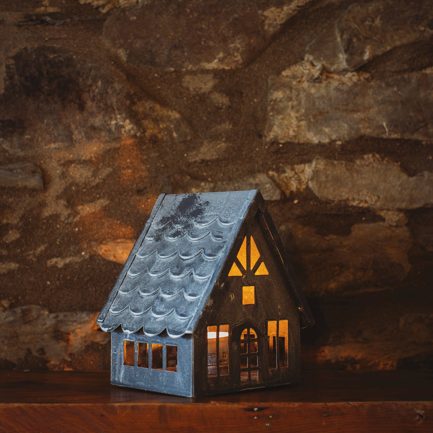 Tiled House Tea Light Holder