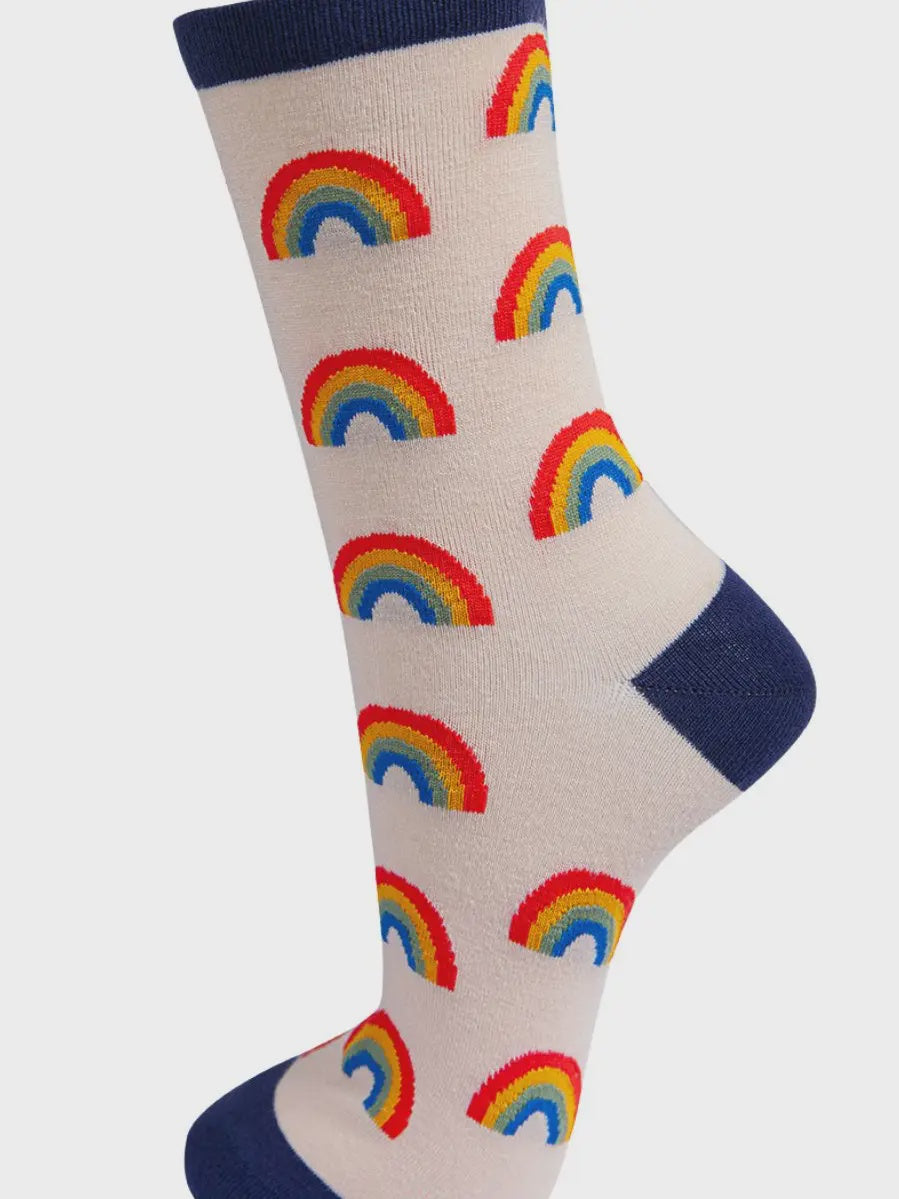 Sock Talk Women's Bamboo Socks Rainbow - Precious Sparkle